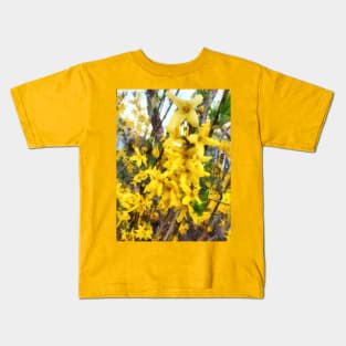 Spring - Sprig of Forsythia Kids T-Shirt